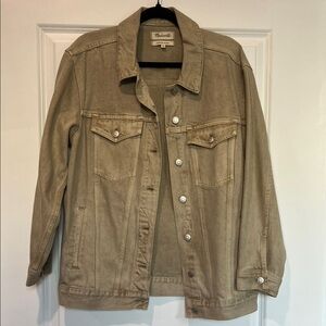 Madewell Khaki Button-Up Jacket